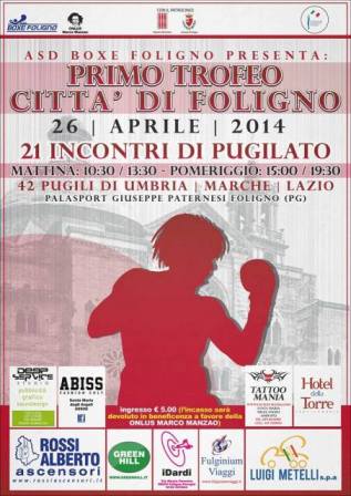 26 aprile: I Trofeo Città di Foligno