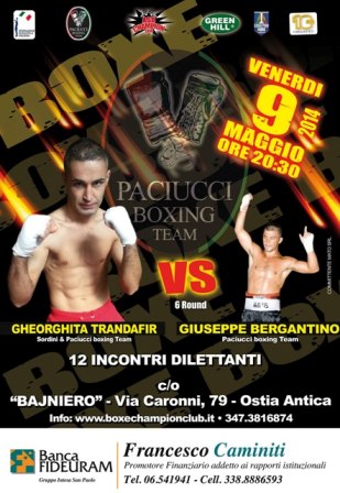 Il 9 maggio al Bajniero con la Champion Club