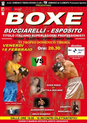 CAMPIONATO ITALIANO SUPERLEGGERI ESPOSITO vs BUCCIARELLI.