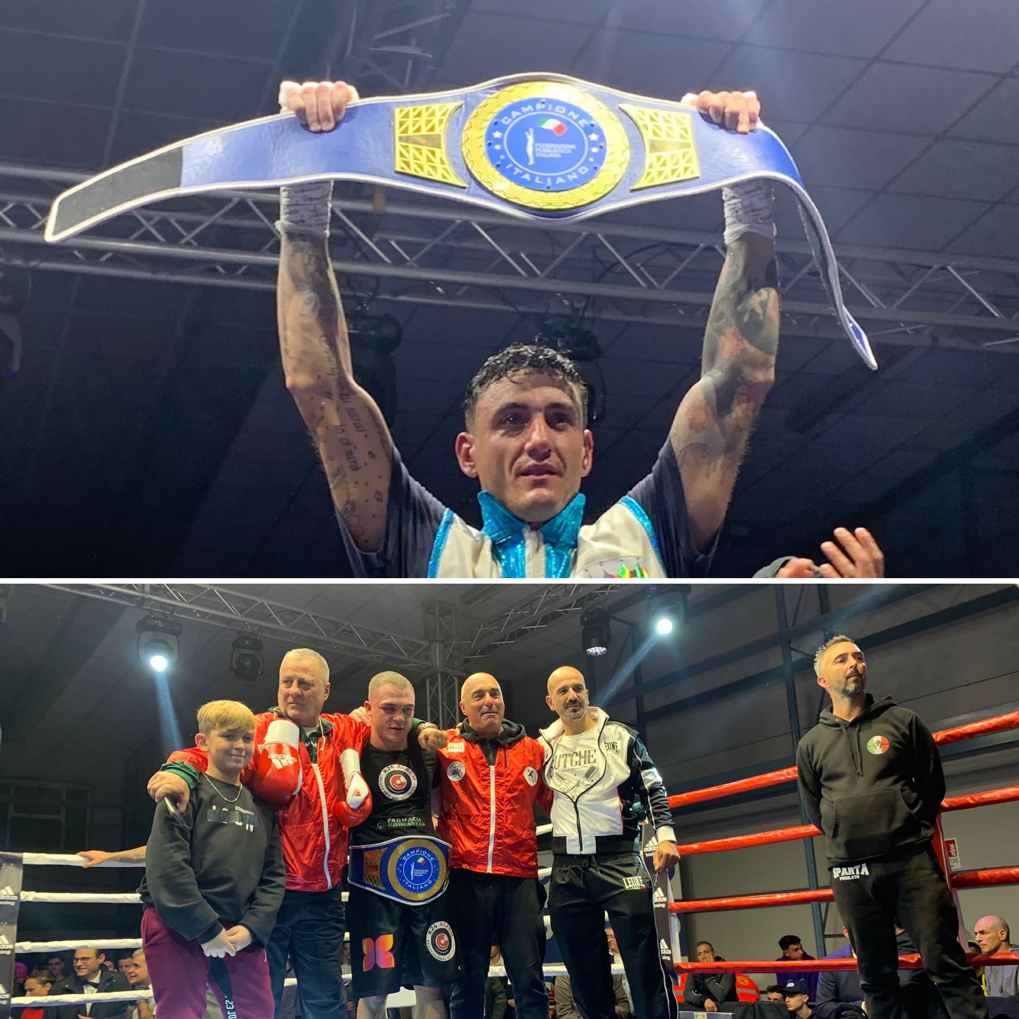 Rossetti Campione Italiano Superwelter. Lupparelli Campione Italiano Supermedi