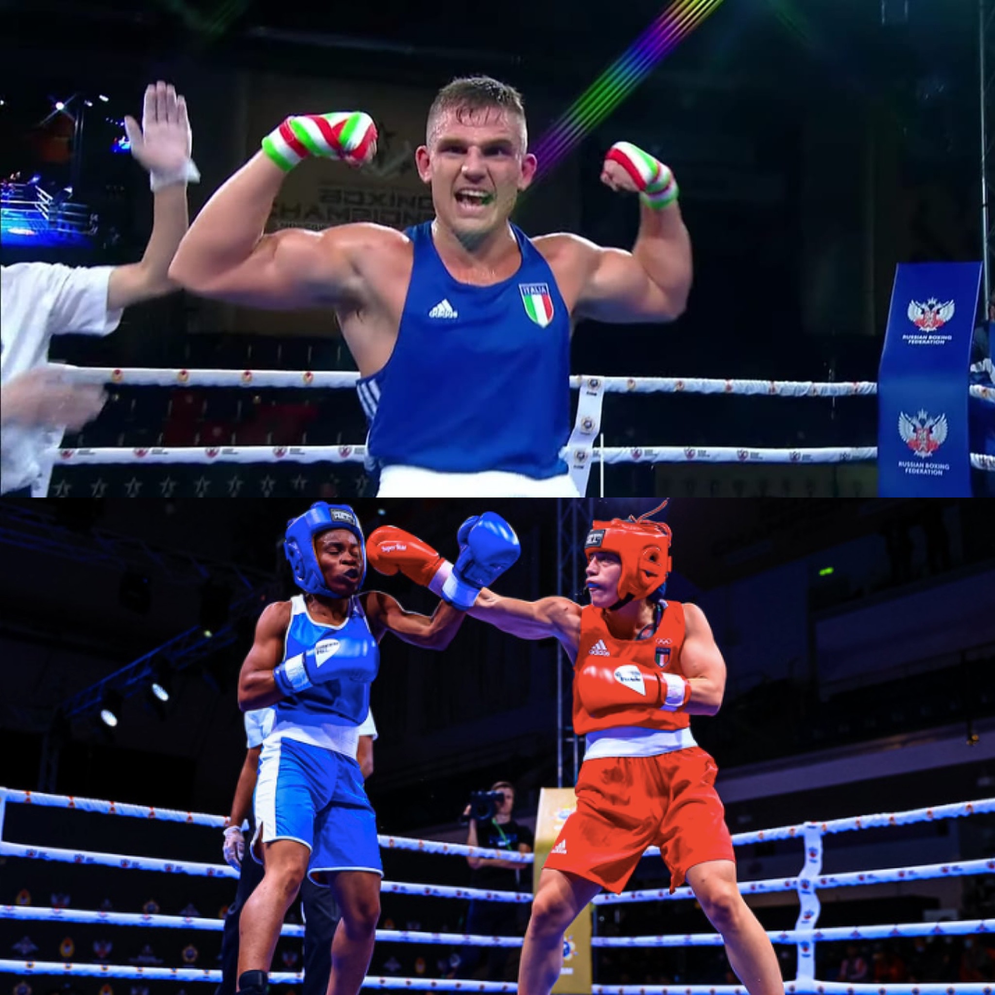 58° Mondiali Militari di Pugilato - Mosca 18-25 Settembre 2021 - Sorrentino in Finale nei 51 Kg Donne - Lizzi è di bronzo negli 81 Kg