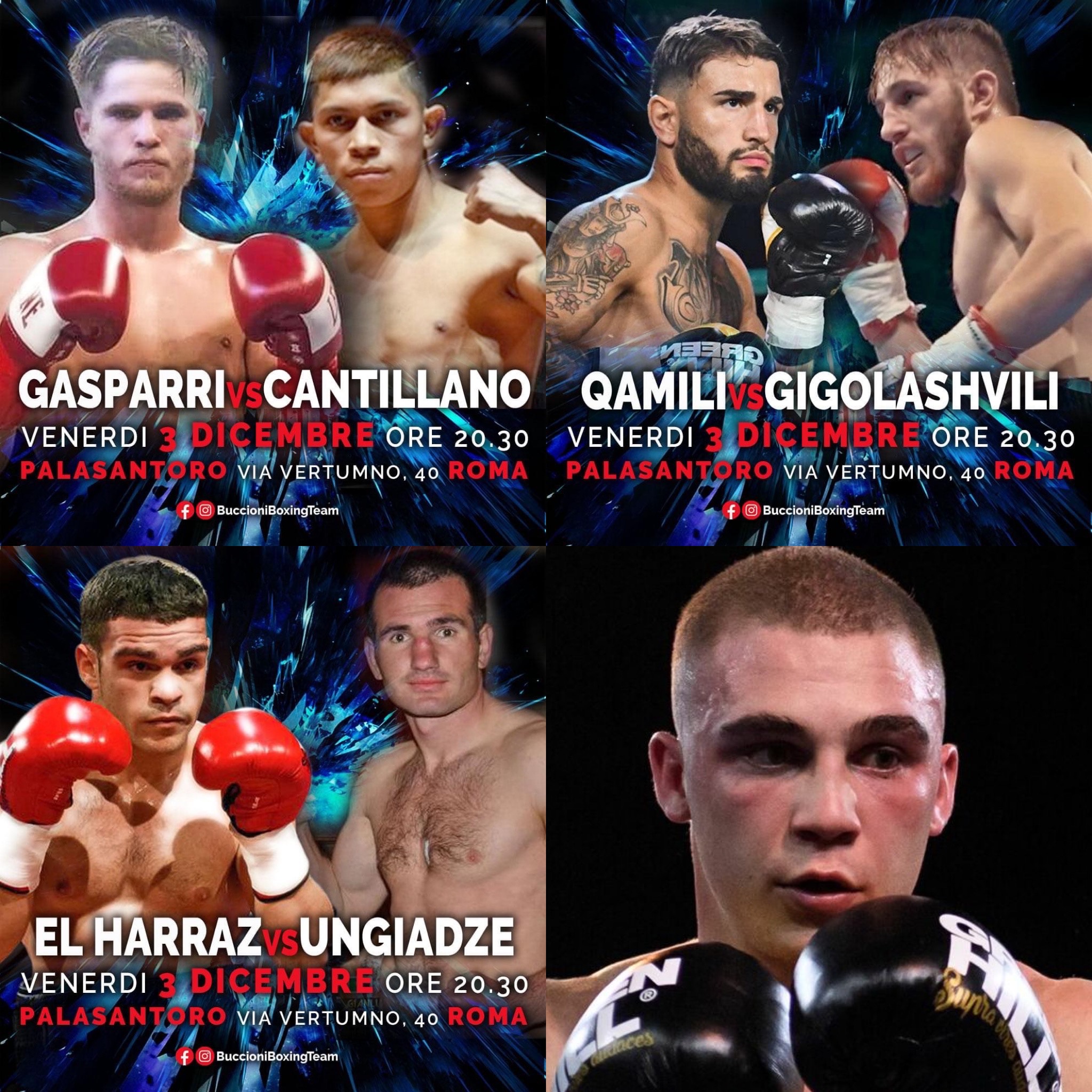 Il 3 dicembre grande searata di Boxe BBT al PalaSantoro di Roma 