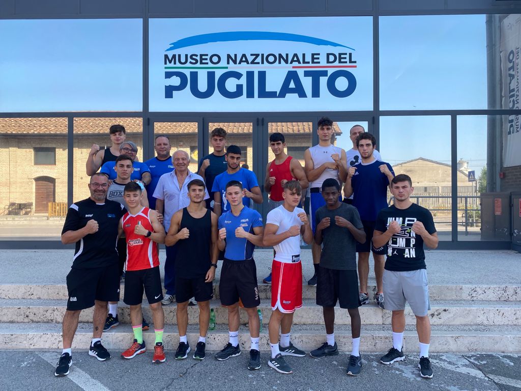 Azzurri Youth in visita al Museo Nazionale del Pugilato 