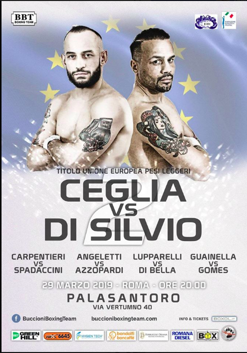 Il PalaSantoro di Roma Ringside della Sifda Ceglia vs DiSilvio per il Titolo UE Leggeri #ProBoxing