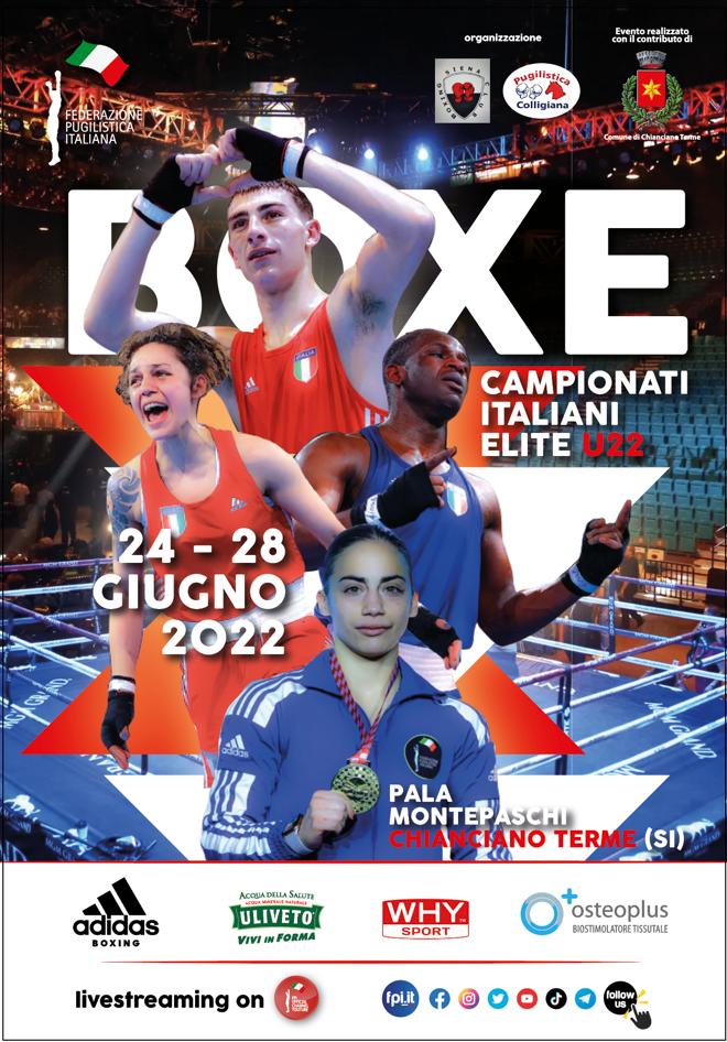 Campionati Italiani M/F Under 22 2022 - Chianciano Terme 24-28 Giugno - ELENCO ATLETI-ATLETE