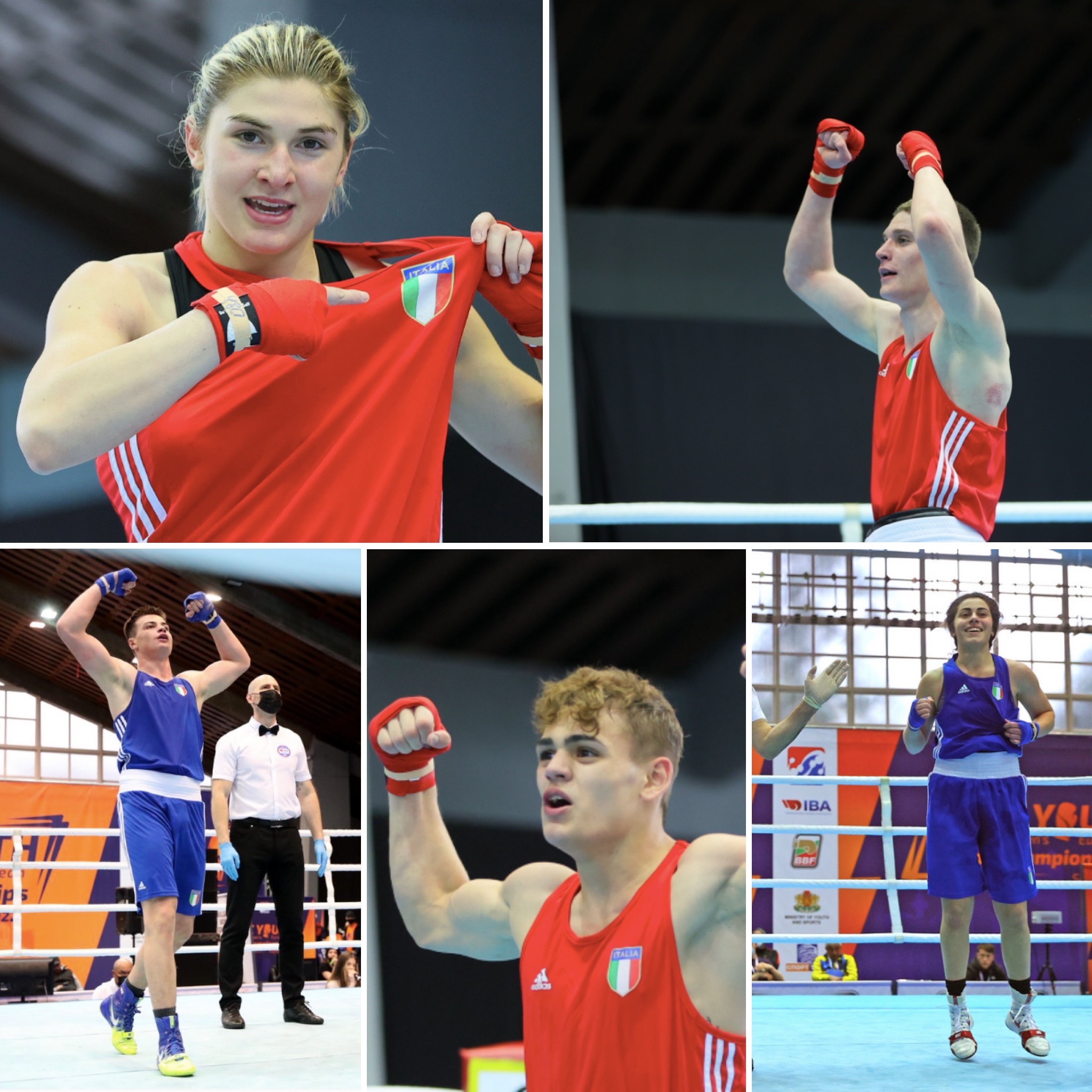 Euro Youth Sofia 2022 - VALENTINA MARRA ORO 63 KG, Argento per PAOLO CARUSO ARGENTO 86 Kg e GABRIELE RONTANI 71 KG