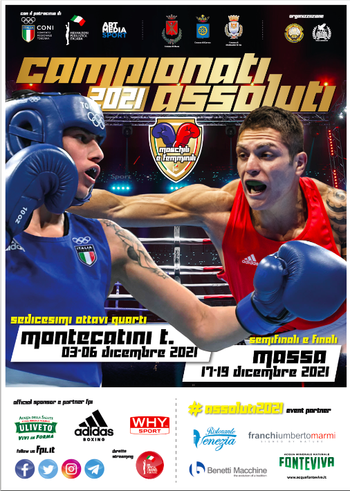 Assoluti M/F 2021 Fase Eliminatoria MonteCatini 3-6 Dicembre - INFO LIVESTREAMING 