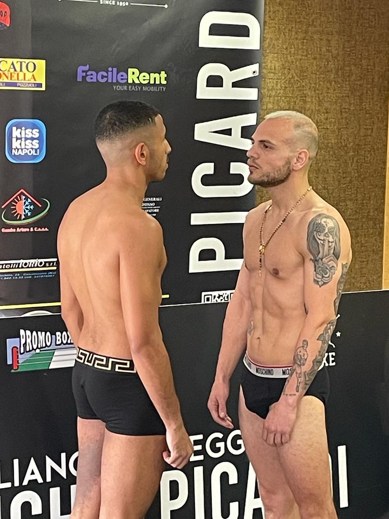 Casoria Boxing Night: TUTTO PRONTO PER LA SFIDA BENKORICHI VS PICARDI PER L'ITALIANO LEGGERI 