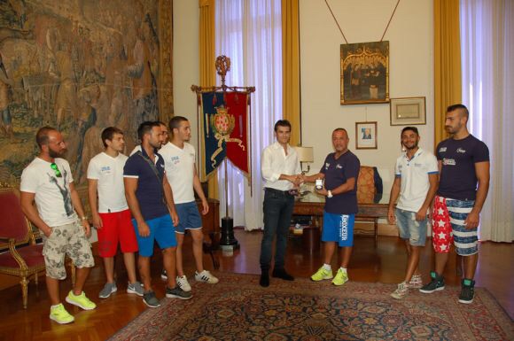 Azzurri ricevuti dal Sindaco di Cagliari Massimo Zedda #ItaBoxing #Noisiamoenergia