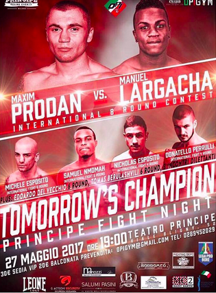 Risultati Serata Boxe Pro Teatro Principe del 27 Maggio #ProBoxing